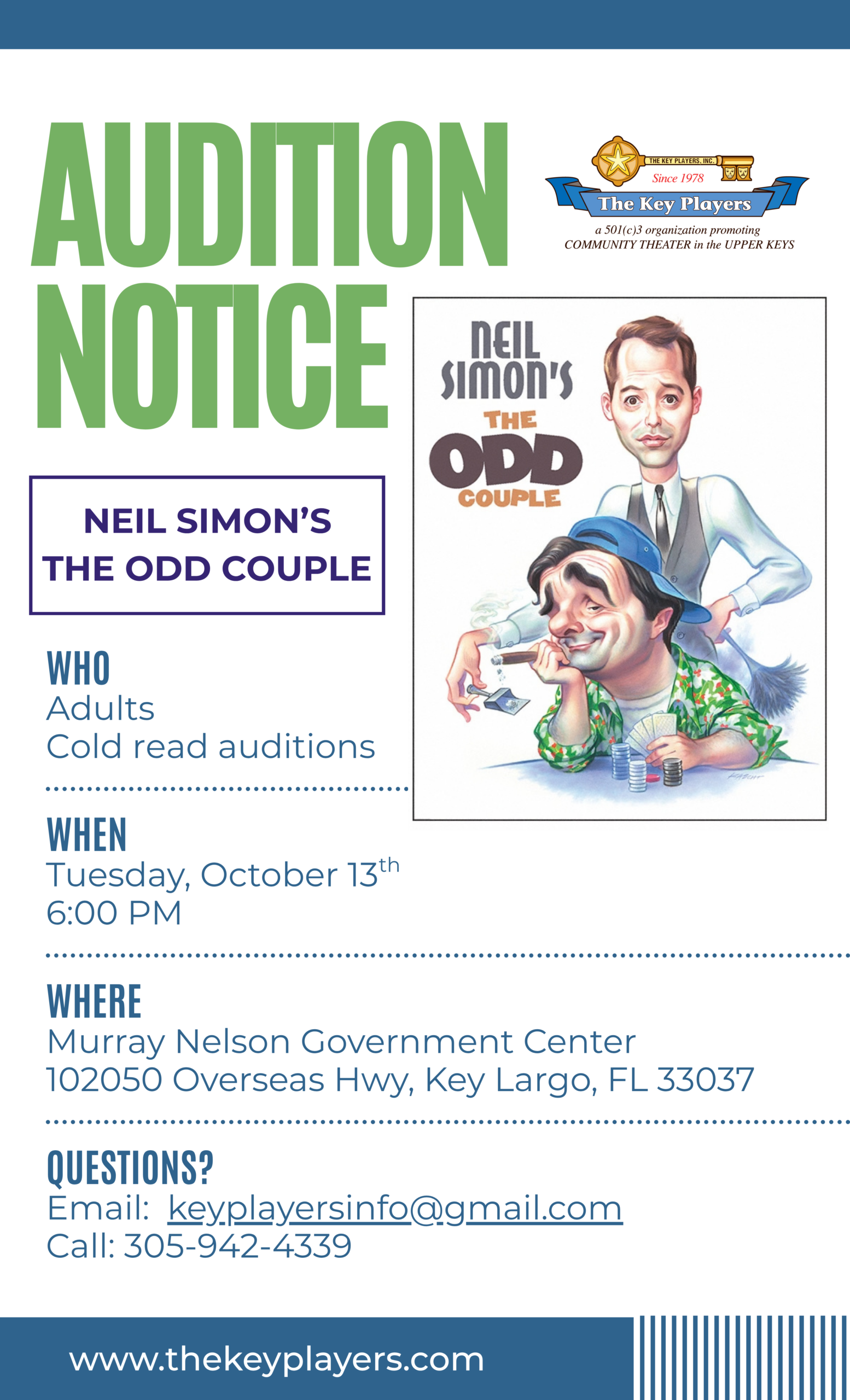 Legal sized audition